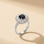 Luxe Floral Blossom Adjustable Ring Collection