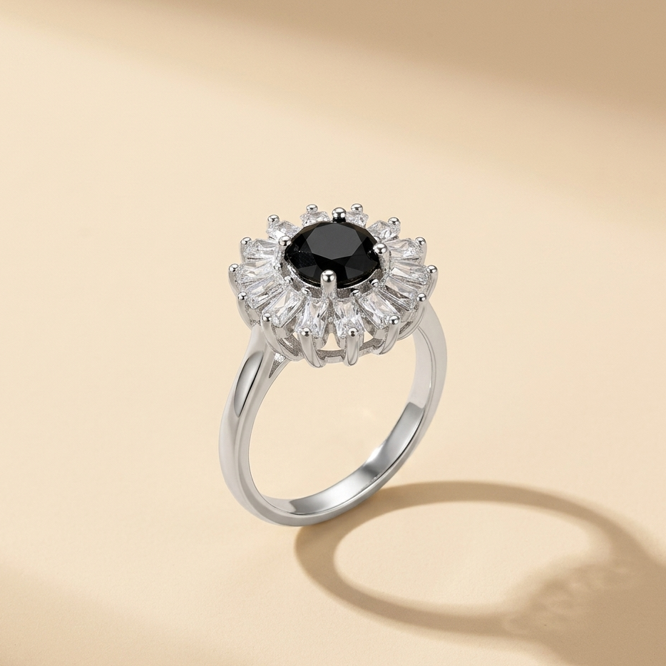 Luxe Floral Blossom Adjustable Ring Collection