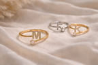 Adjustable Alphabet Zircon Ring